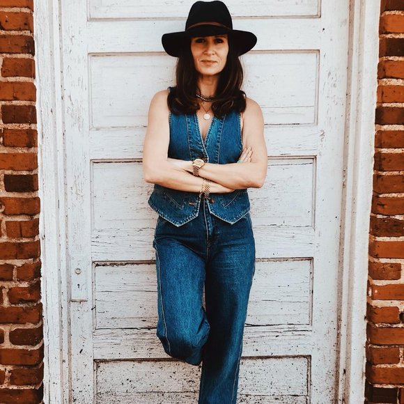 Free People Modern Meadow Denim Suit - Picture 2 of 7